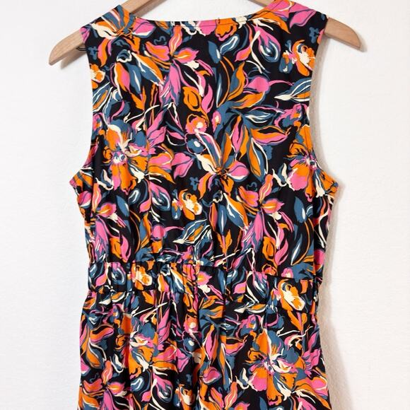 FRENCH CONNECTION WOMEN'S MAXI FRONT TWIST DRESS MULTICOLOR SIZE LARGE NWT - Picture 4 of 10